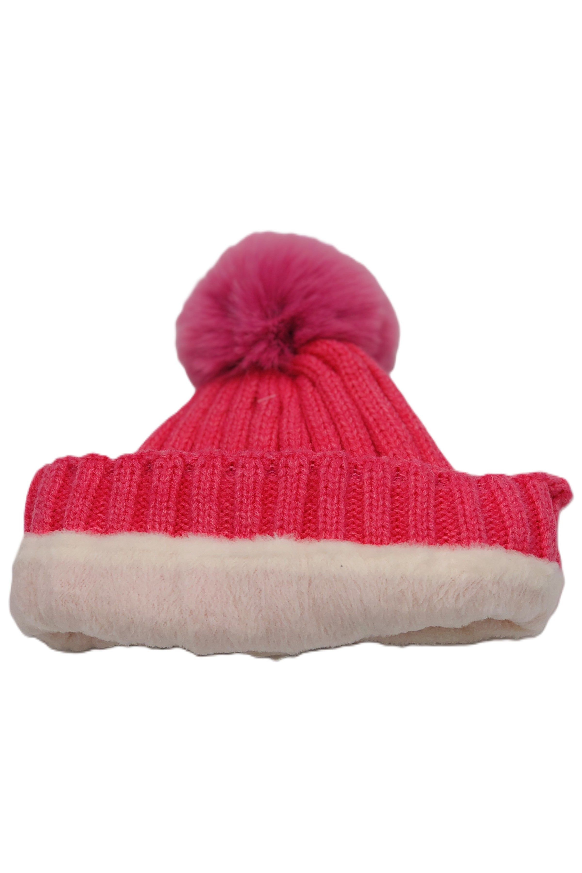 BEST OF IRISH GS25106 Crinkle Check Scarf & Pom Pom Hat Giftset