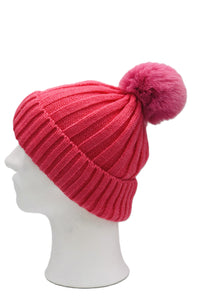 BEST OF IRISH GS25106 Crinkle Check Scarf & Pom Pom Hat Giftset