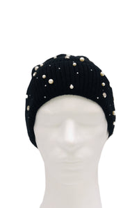 BEST OF IRISH GS25103 Bejewelled Beanie Hat & Faux Fur Scarf Gift Set