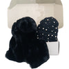 BEST OF IRISH GS25103 Bejewelled Beanie Hat & Faux Fur Scarf Gift Set