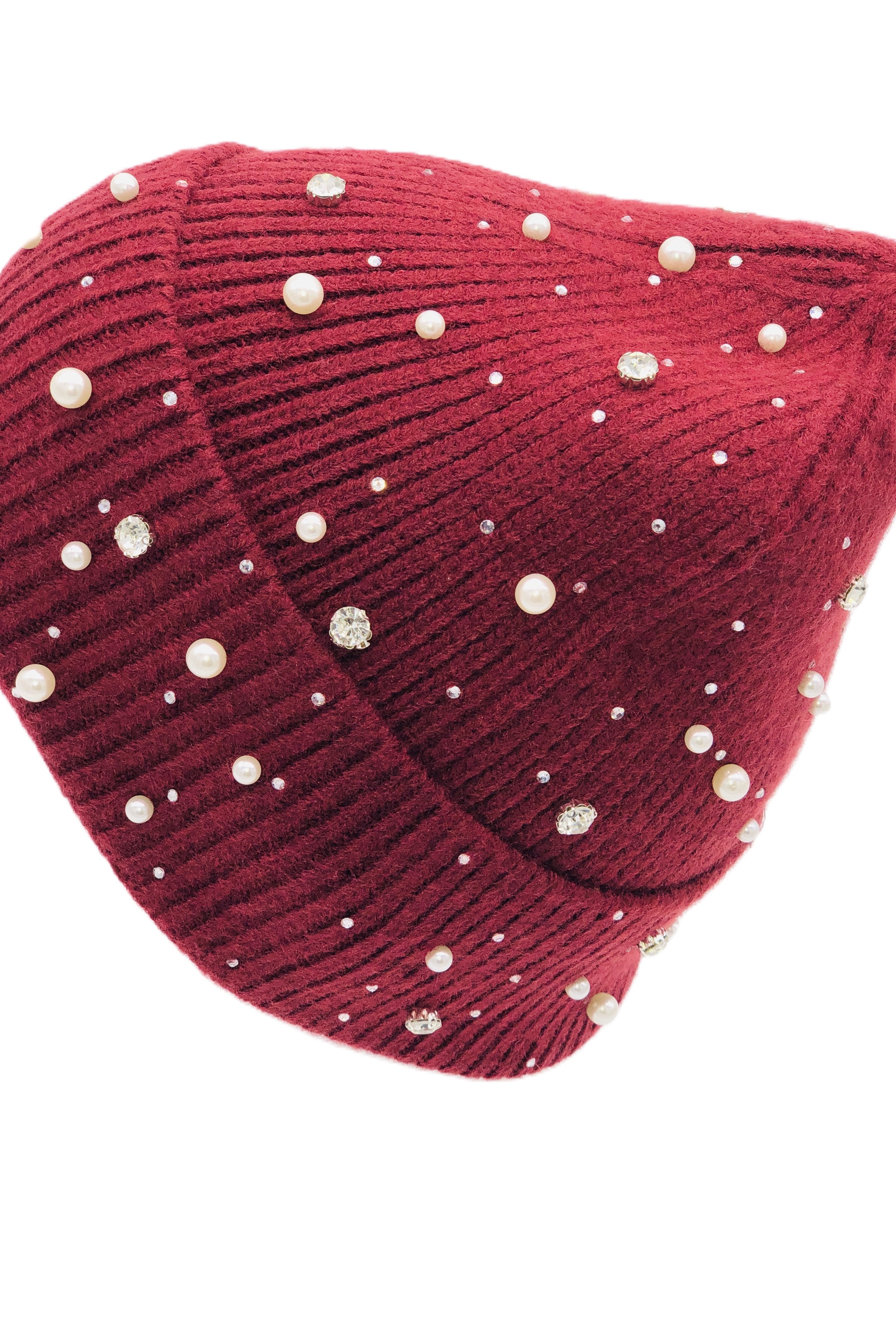 BEST OF IRISH GS25103 Bejewelled Beanie Hat & Faux Fur Scarf Gift Set