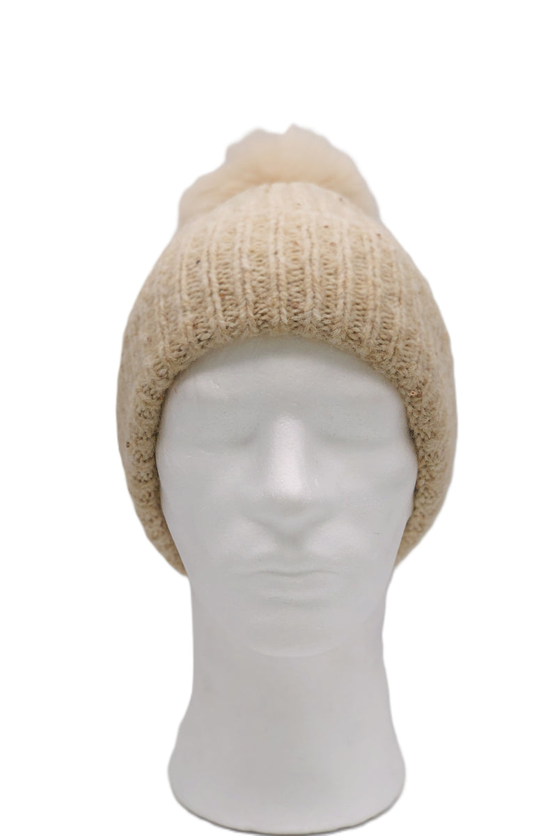 BEST OF IRISH GS25104 Checkerboard Scarf & Sparkle Pom Pom Hat Giftset