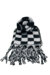 BEST OF IRISH GS25104 Checkerboard Scarf & Sparkle Pom Pom Hat Giftset