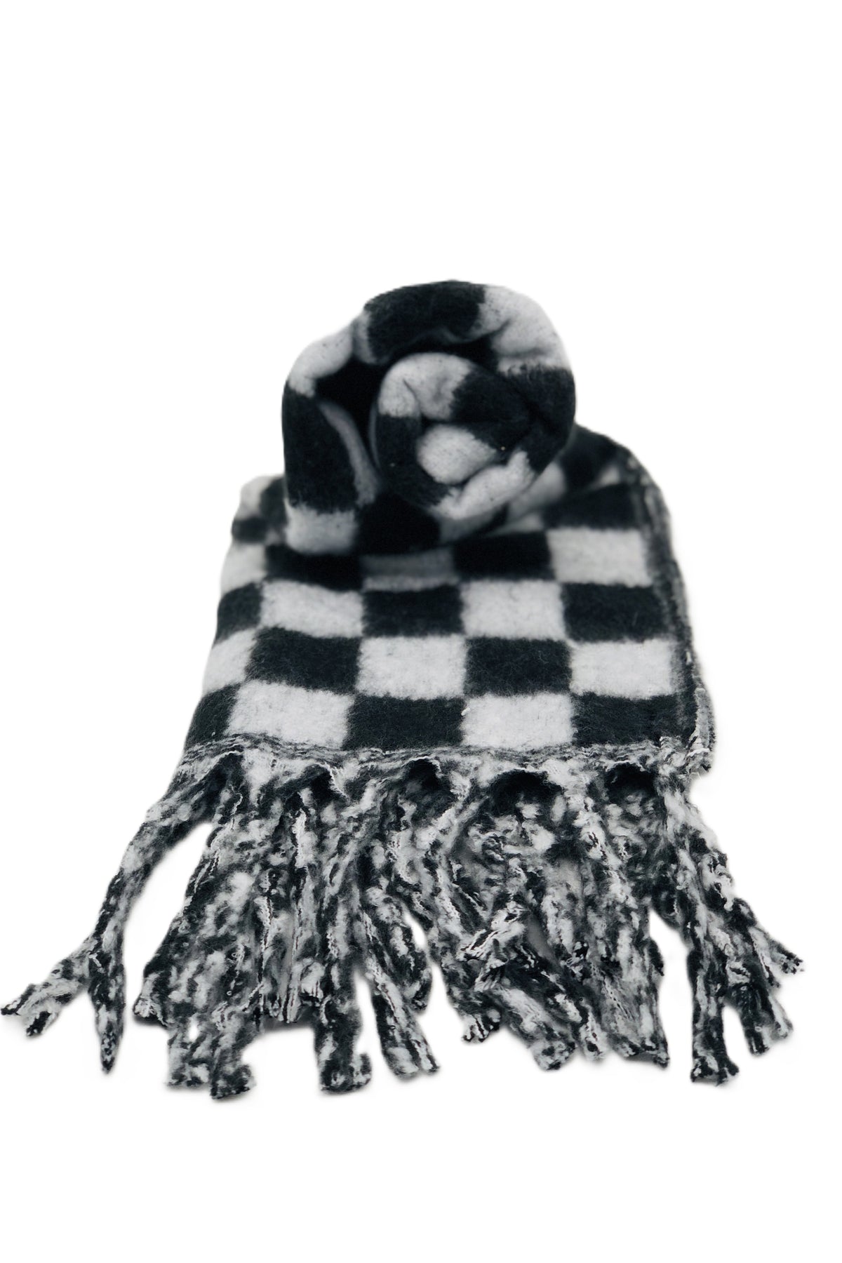 BEST OF IRISH GS25104 Checkerboard Scarf & Sparkle Pom Pom Hat Giftset