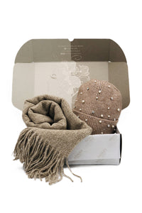 BEST OF IRISH GS25105 Pashmina & Bejewelled Beanie Gift Set