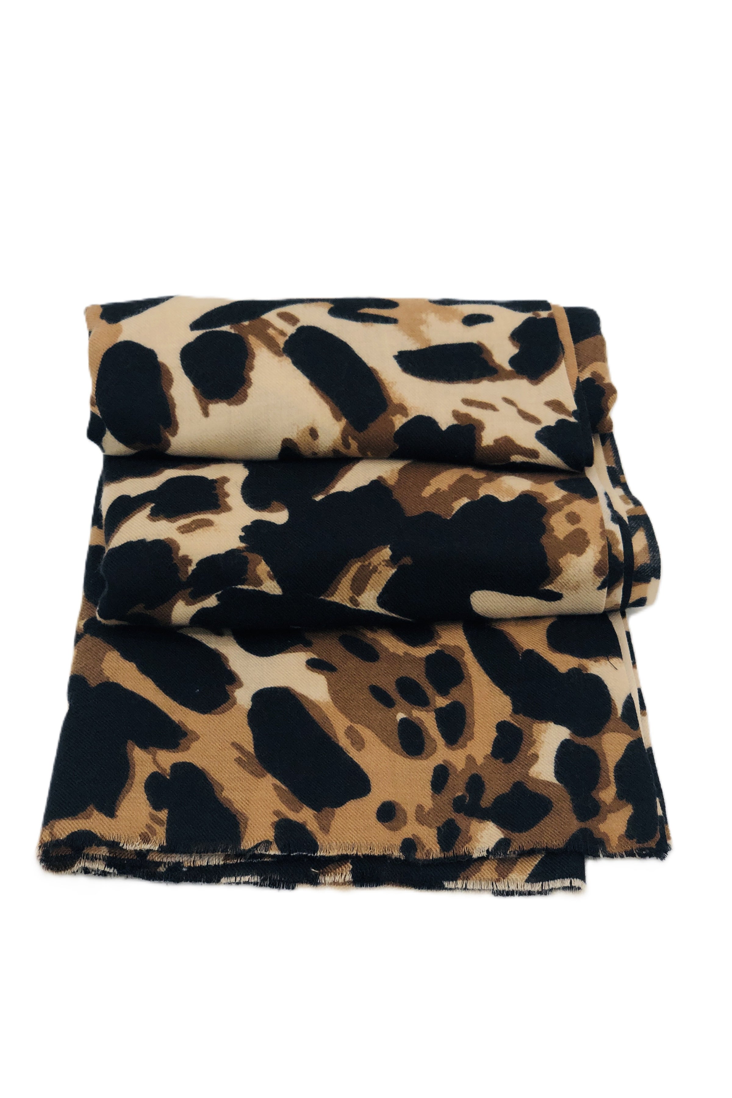 BEST OF IRISH GS25112 Sparkle Beanie/Animal Print Scarf