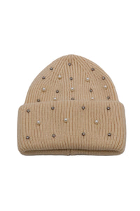 BEST OF IRISH GS25113 Bejewelled Beanie Hat & Animal Print Scarf Giftset