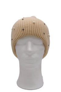 BEST OF IRISH GS25113 Bejewelled Beanie Hat & Animal Print Scarf Giftset