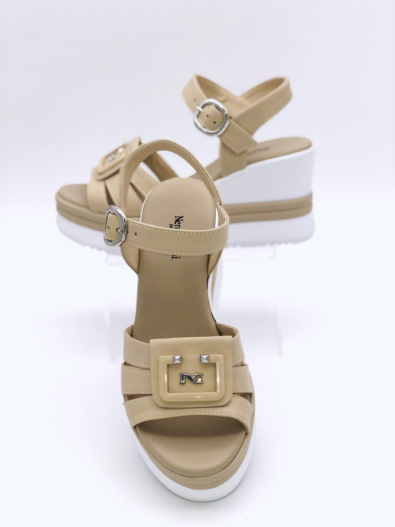 410570D Pandora NeroGiardini  Wedge Sandals