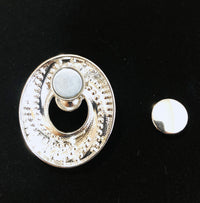 RBB-1 Pearl Oval Magnetic-Brooch Best of Irish