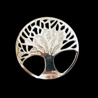 RBB-1 Tree Of Life Silver Toned Magnetic-Brooch Best of Irish