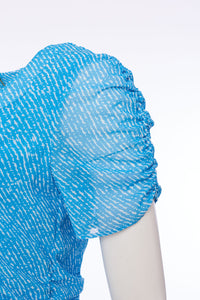 KATE COOPER Print Dress With Gathered Sides KCS24116