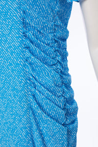 KATE COOPER Print Dress With Gathered Sides KCS24116