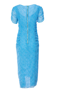 KATE COOPER Print Dress With Gathered Sides KCS24116