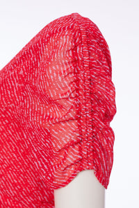 KATE COOPER Print Dress With Gathered Sides KCS24116