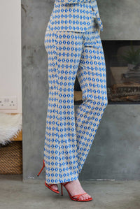 Kate Cooper KCS25118 Boot cut oval graphic print trouser