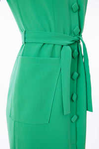 Kate Cooper KCS25144 Sleeveless dress with button through front