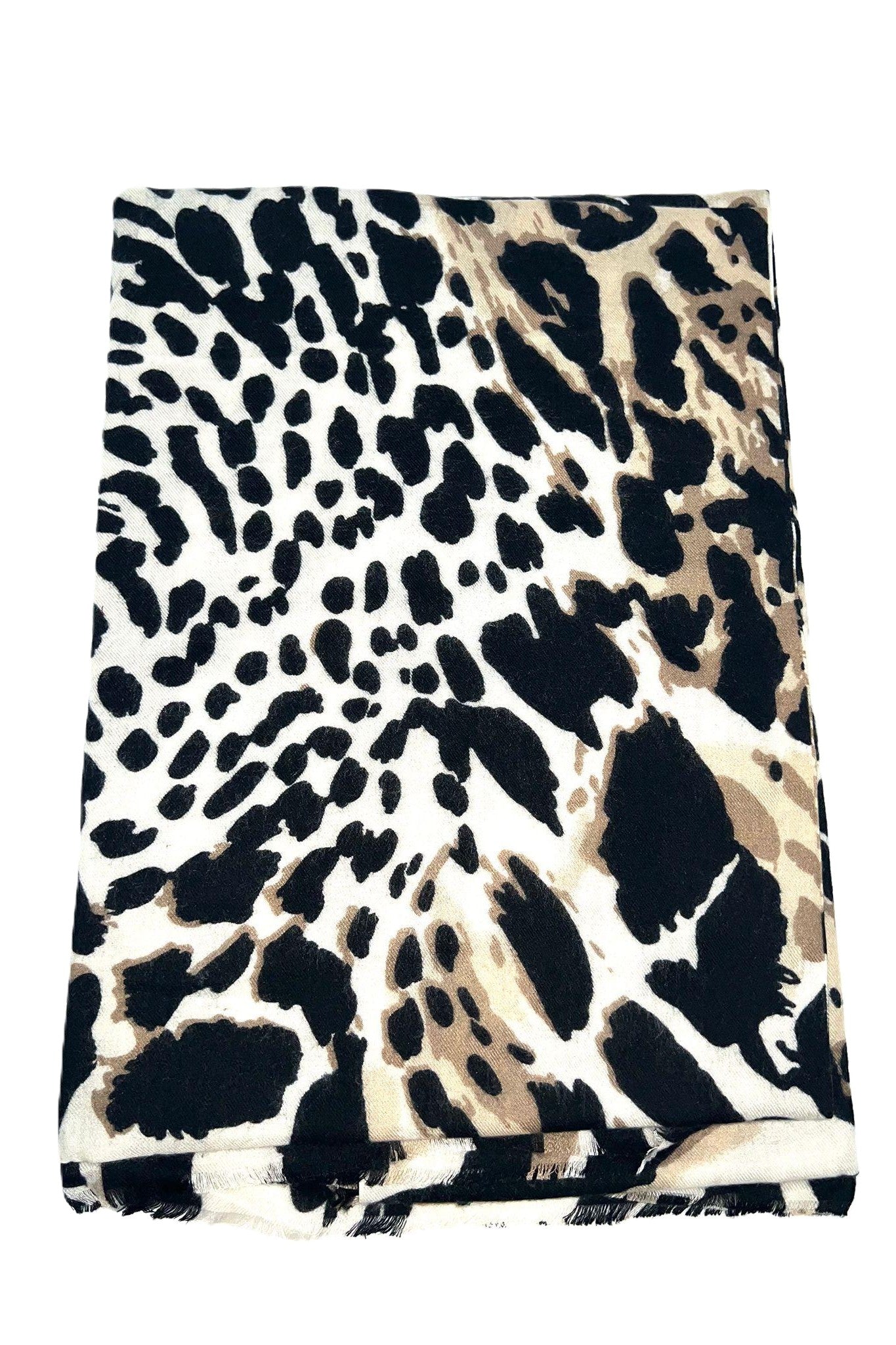 BEST OF IRISH GS25113 Bejewelled Beanie Hat & Animal Print Scarf Giftset