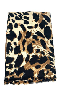BEST OF IRISH GS25112 Sparkle Beanie/Animal Print Scarf