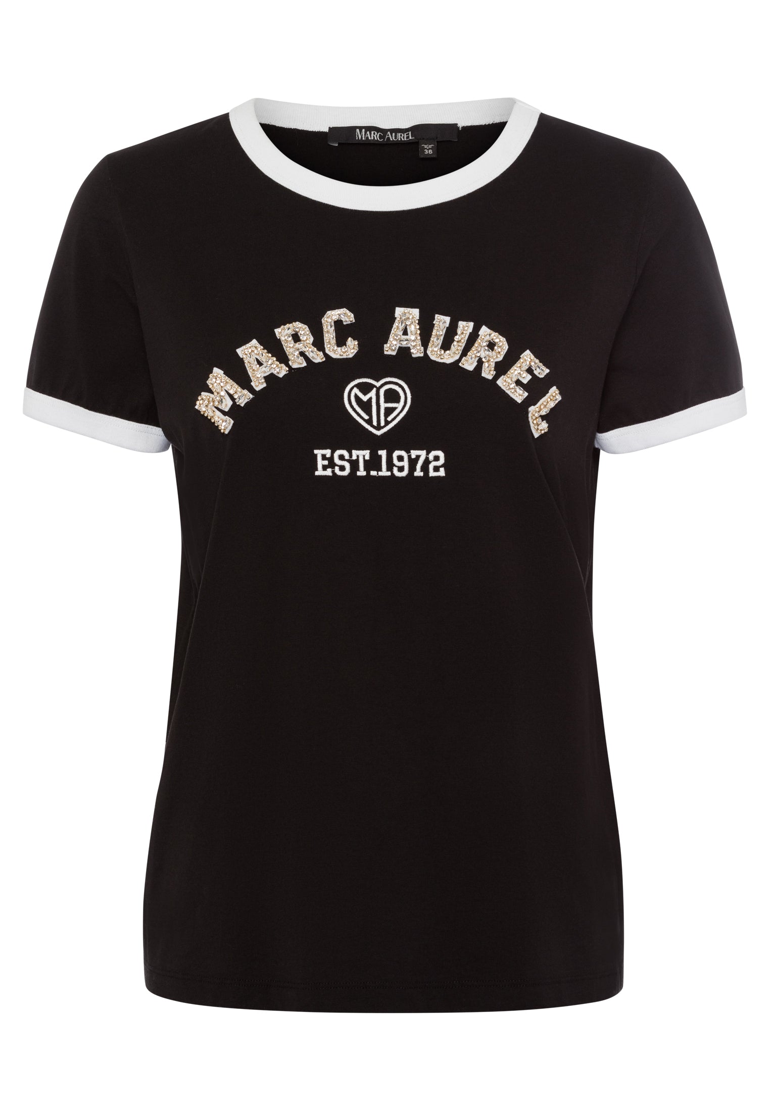 Marc Aurel 7711-7000-73878 Logo T Shirt