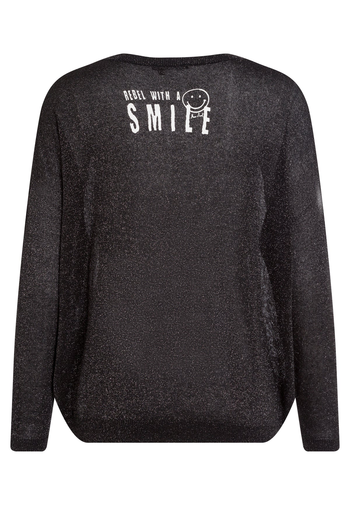Marc Aurel 8022-8000-82087 Lurex Sweater with Logo Print
