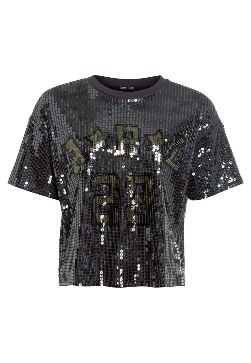 Marc Aurel 7717-7000-73884 Sequin Top