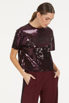 Marc Aurel 7717-7000-73884 Sequin Top