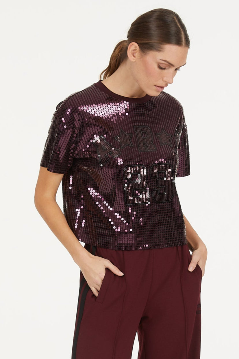 Marc Aurel 7717-7000-73884 Sequin Top