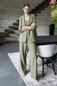 Marc Aurel 1874-1000-93439 Tencel Twill Trousers