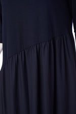 NAS24180 NAYA Jersey Duo Fabric Contrast Skirt