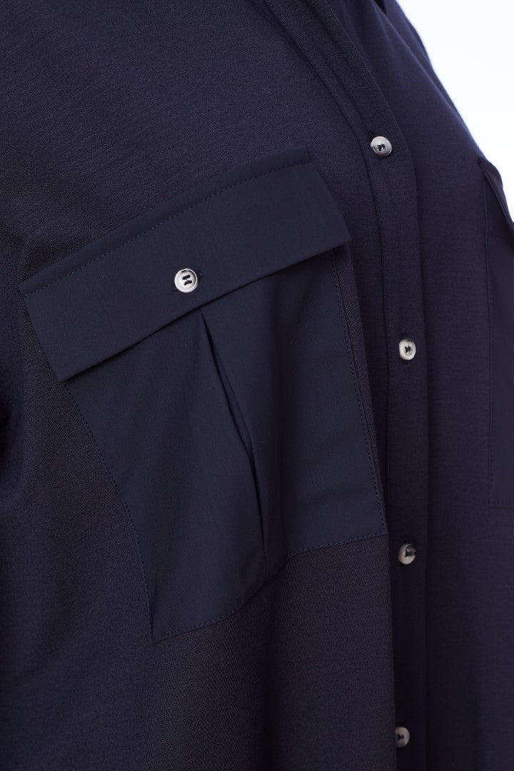 NAS24181 NAYA Jersey jacket/contrast fabric trims