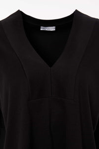 NAYA NAS25120 Square shape v neck top with neck and side bands