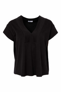 NAYA NAS25120 Square shape v neck top with neck and side bands