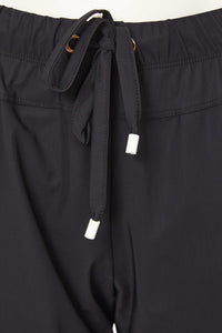 NAYA NAW25154 Slim leg trouser with drawstring waist and stud detail at hem