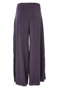 NAYA NAS25216 Wide leg trouser with slit in side seam