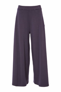 NAYA NAS25216 Wide leg trouser with slit in side seam
