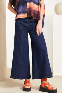 NAYA NAS25254 Flared denim crop trouser