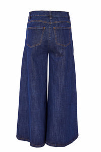 NAYA NAS25254 Flared denim crop trouser