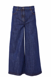 NAYA NAS25254 Flared denim crop trouser