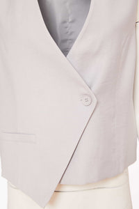 NAYA NAS25272 Weste im asymmetrischen Stil mit Knopfverschluss