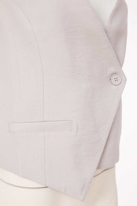 NAYA NAS25272 Weste im asymmetrischen Stil mit Knopfverschluss