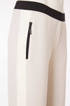 NAYA NAS25293 Pull up trouser with contrast panel at side seam and zip pocket
