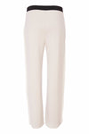 NAYA NAS25293 Pull up trouser with contrast panel at side seam and zip pocket