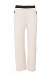 NAYA NAS25293 Pull up trouser with contrast panel at side seam and zip pocket