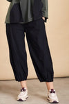 NAYA NAW25153 Wide leg trouser with tuck hem detail