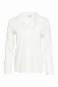 NAYA NAW25108 Jersey Under Top With Cotton Collar and Hem Panel