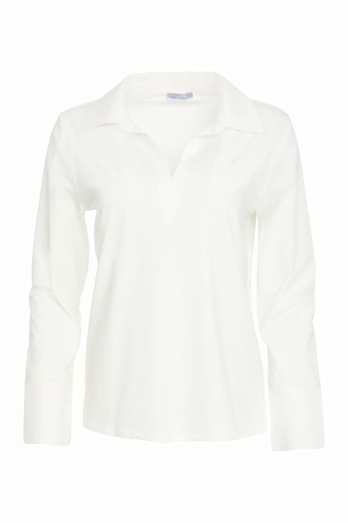 NAYA NAW25108 Jersey Under Top With Cotton Collar and Hem Panel