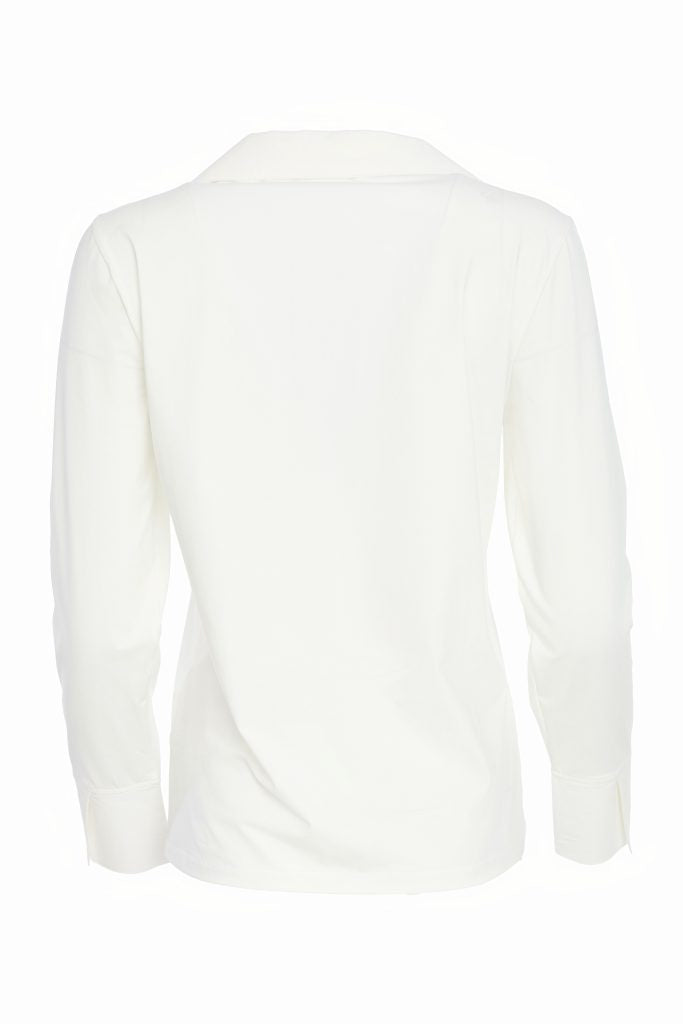 NAYA NAW25108 Jersey Under Top With Cotton Collar and Hem Panel