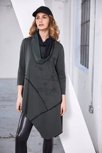 NAYA NAW25113 Two tone soft jersey neck scarf