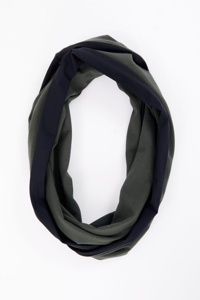 NAYA NAW25113 Two tone soft jersey neck scarf